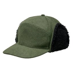 BRANDIT čepice zimní Lumberjack ZELENÁ