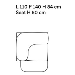 Tacchini designové sedačky Butter Sofa Right-Hand Deep Corner Term E