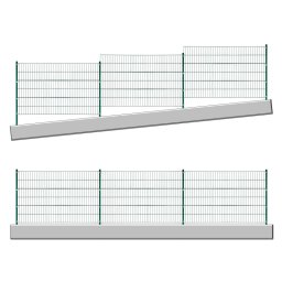 DEMA Kompletní plot se sloupky 6x1,2 m, zelený 31350D