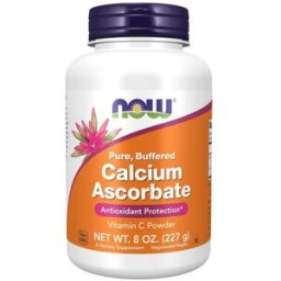 NOW Foods Calcium Ascorbate (Askorbát vápenatý) čistý prášek, 227 g