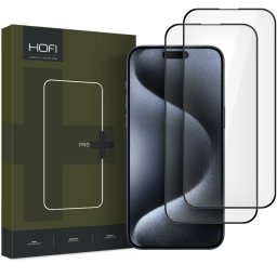 HOFI Glass Pro+ 2-Pack Tvrzené sklo na iPhone 17 Pro Max / 16 Pro Max černé