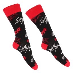 ponožky Slayer - Logos Pattern - ROCK OFF - SLAYSCK06MB
