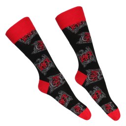 ponožky Slayer - Eagle Crest Pattern - ROCK OFF - SLAYSCK08MB