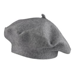 Dámský pletený baret, barva 6 šedá