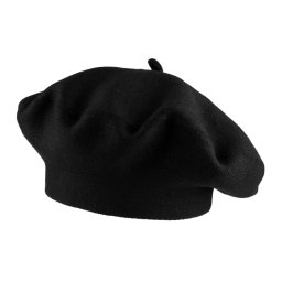 Dámský pletený baret, barva 7 černá