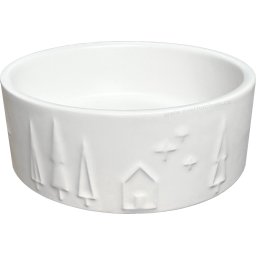 Keramická miska se zimním motivem bílá 12 cm, 0,3 l