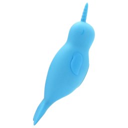 Unihorn Of The Sea - nabjec vibrtor na klitoris - narval, modr