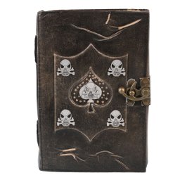 poznámkový blok LORD OF THE DARKNESS - Skulls - Dark Brown - LJW91-A
