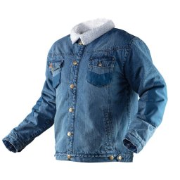 NEO Tools Zateplená džínová bunda DENIM, velikost S 81-557-S