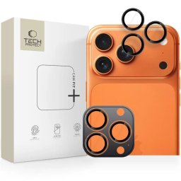 Tech-Protect Camring Fit+ Ochranná skla objektivů iPhone 17 Pro/Max, 16 Pro/Max, 15 Pro/Max - Black