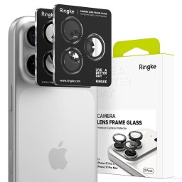 Ringke - Camera Lens Frame Glass ochrana objektivu pro iPhone 17 Pro / iPhone 17 Pro Max - černá KF2353765