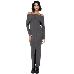 šaty dámské KILLSTAR - Dusk Empress - Grey - KSRA013920