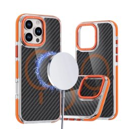 FIBER Case comapitble with MagSafe pro Apple iPhone 17 Pro Max - Oranžová