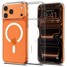 Spigen Liquid Crystal MagSafe kryt iPhone 17 Pro max clear white