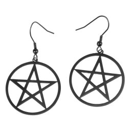 náušnice ETNOX - Black Pentacle - SO4105B
