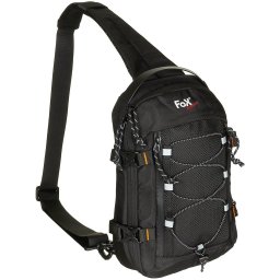 FOX Outdoor batoh COMPACT SLING přes jedno rameno ČERNÝ