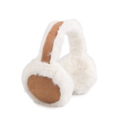 Kožešinové klapky na uši, barva 2 béžová velbloudí