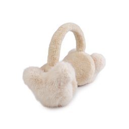 Kožešinové klapky na uši, barva 2 béžová světlá