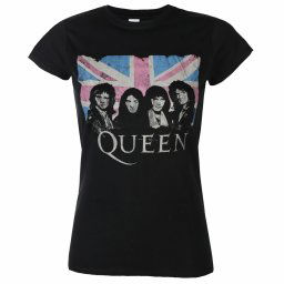 tričko dámské Queen - Packaged Union Jack - Black - ROCK OFF - QUTSP12LB