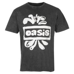 tričko pánské Oasis - Logo Splat Stone Wash - ROCK OFF - OASSTNW11MC