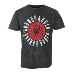 tričko pánské Soundgarden - Circle Logo Stone Wash - ROCK OFF - SGSTNW13MC