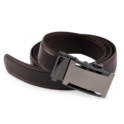 Pánský pásek šíře 3,5 cm, barva 15 (120 cm) hnědá