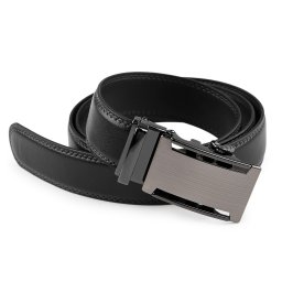 Pánský pásek šíře 3,5 cm, barva 17 (125 cm) černá