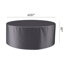 Platinum designové zahradní ochranné plachty na nábytek AeroCovers (Ø320 cm)