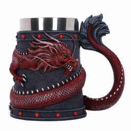 hrnek (korbel) Dragon Coil - Red - B5884V2