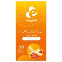 EasyGlide - oven kondomy - ovocn pchu - 10 ks