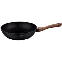 BERLINGERHAUS Pánev WOK s mramorovým povrchem 28 cm EBONY Line Rosewood