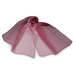 Letní šátek / šála ombré 50x155 cm, barva 4 bordó sv.