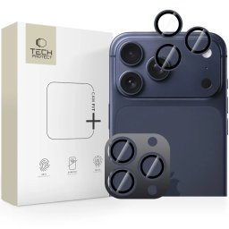 Tech-Protect Camring Fit+ Ochranná skla objektivů iPhone 17 Pro/Max, 16 Pro/Max, 15 Pro/Max - Deep Blue