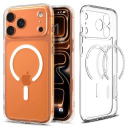 Pouzdro Spigen Ultra Hybrid MagFit MagSafe iPhone 17 Pro Max - Clear/White