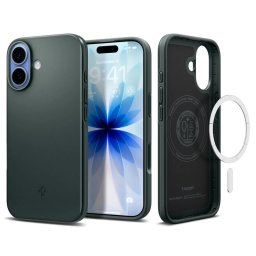Pouzdro Spigen Thin Fit MagFit MagSafe iPhone 17 - Abyss Green