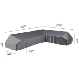 Platinum designové zahradní ochranné plachty na nábytek AeroCovers (350 x 275 x 90 cm)