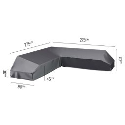 Platinum designové zahradní ochranné plachty na nábytek AeroCovers (255 x 255 x 90 cm)