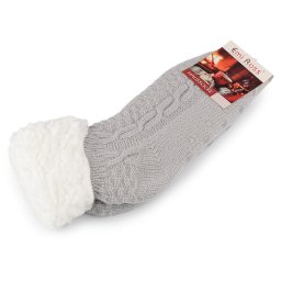 Ponožky zimní s protiskluzem, krátké, barva 13 (vel. 35-38) šedá nejsvětlejší