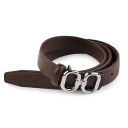 Dámský pásek šíře 13 mm, 18 mm, barva 24 (2,4x105 cm) hnědá