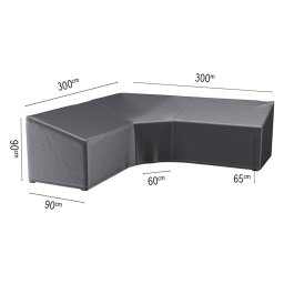 Platinum designové zahradní ochranné plachty na nábytek AeroCovers (300 x 300 x 90 cm)