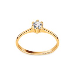 Zlatý diamantový prsten 0.200 ct Royal Heart LRBR020Y