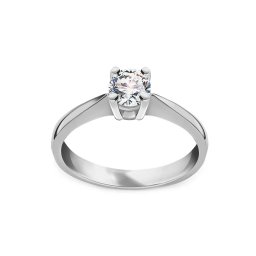 Diamantový prsten z bílého zlata 0.400 ct One love BSBR078A