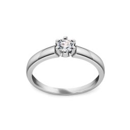 Diamantový prsten z bílého zlata 0.200 ct Solitaire MKBR006A