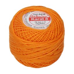 Háčkovací příze Karat 8 10 g - 1517