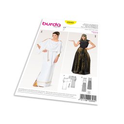Střih Burda 2353 - Římanka, Egypťanka, antické šaty