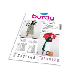 Střih Burda 2457 - Komorná, děvečka, statkářka