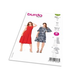 Střih Burda 6133 - Empírové šaty se širokou sukní