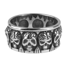 prsten ETNOX - Skulls - SR830
