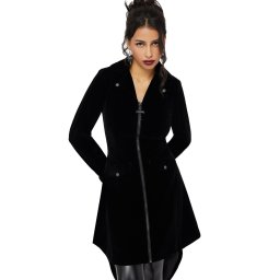kabát dámský KILLSTAR - Misery - Black - KSRA013475