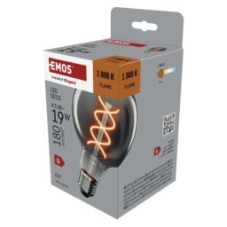 EMOS LED žárovka DECO SMOKED G95 / E27 / 4,5 W (19 W) / 180